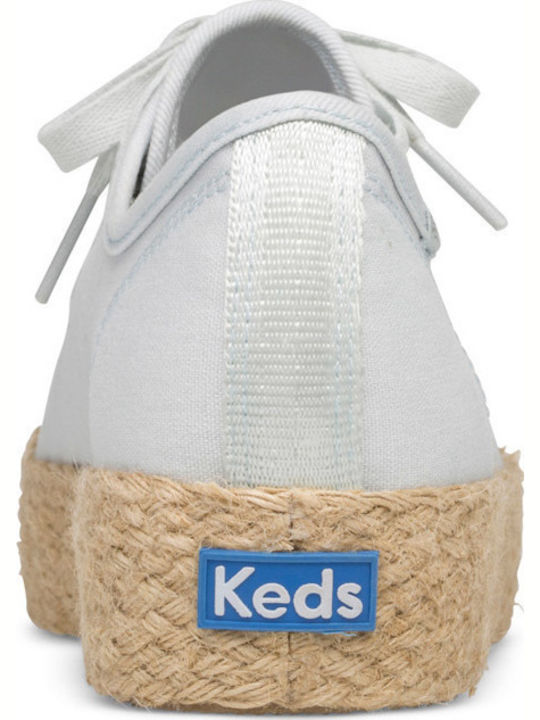 Triple Kick Canvas Jute Υφασμάτινες Γυναικείες Εσπαντρίγιες σε Γαλάζιο Χρώμα