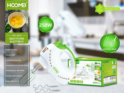 Hoomei Hand Mixer 250W Green