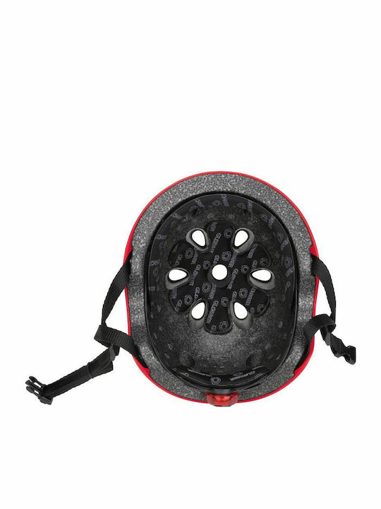 Globber Primo Lights Kids' Helmet for City Bike Red with LED Light XS/S (48-53 cm) Red