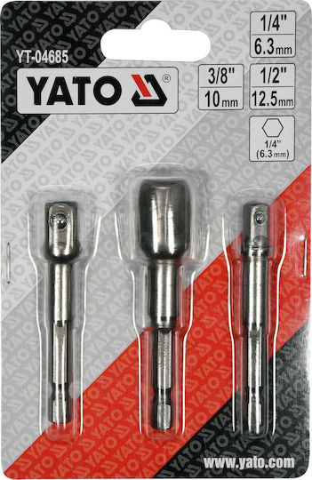 Yato Adapters HEX Set 3pcs