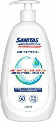 Sanitas Professional Antibacterial Antiseptic Hand Gel with Pump 750ml