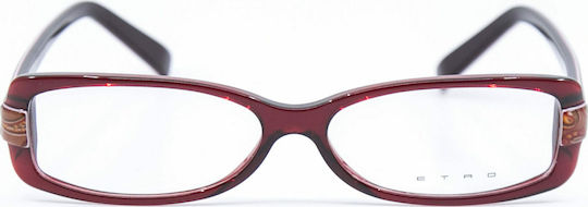 Etro Women's Acetate Burgundy Prescription Eyeglass Frame VE9801 1DN