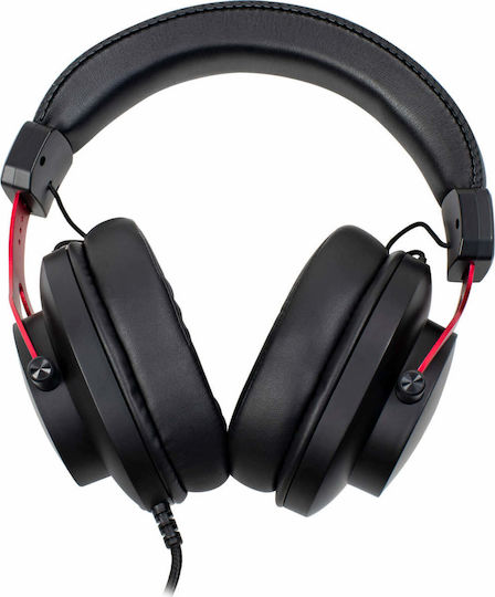 Arozzi Aria Over Ear Gaming Headset με σύνδεση 2x3.5mm Black/Red