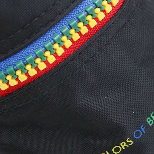 Benetton Κασετίνα Βαρελάκι Μαύρη