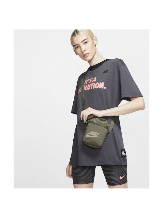 Nike Heritage Ανδρική Τσάντα Ώμου / Χιαστί σε Χακί χρώμα