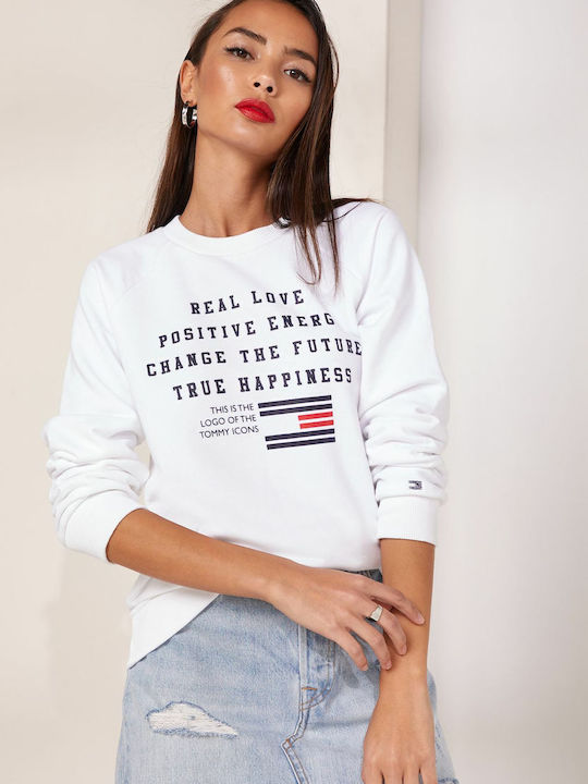 Damen Sweatshirt Weiß