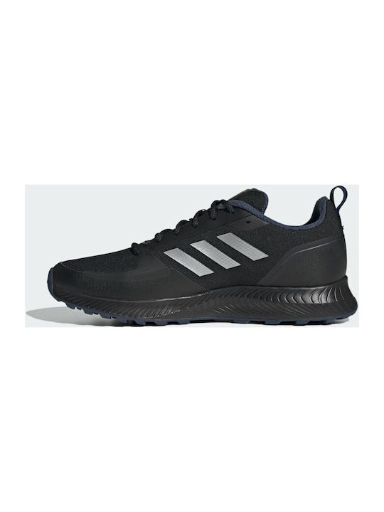 Run Falcon 2.0 Herren Sportschuhe Laufen Core Black / Silver Metallic / Crew Navy
