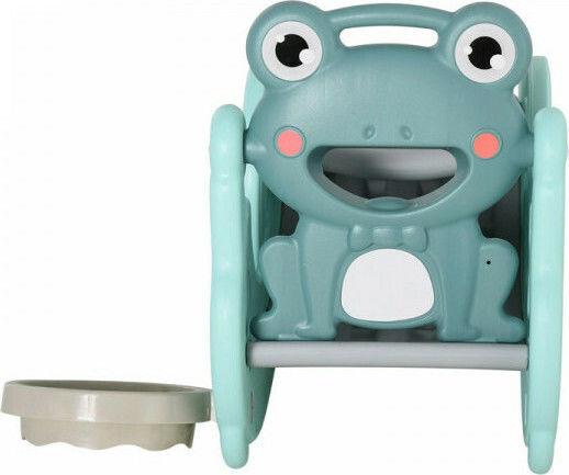 HomCom Schaukelspielzeug Frosch für ein Gewicht bis zu 25kg Türkis