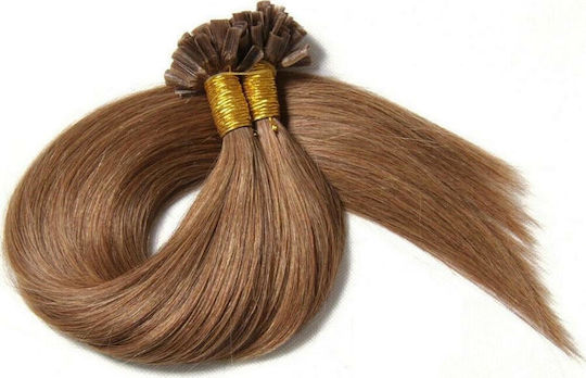 Yanni Extensions Extension Keratin with Natural Hair in Blonde Color 50cm Νο 7.0 20pcs