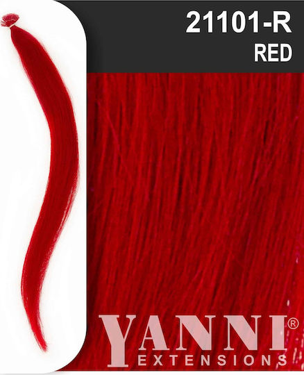 Yanni Extensions Extension Κερατίνης με Φυσική Τρίχα σε Κόκκινο Χρώμα 50cm
