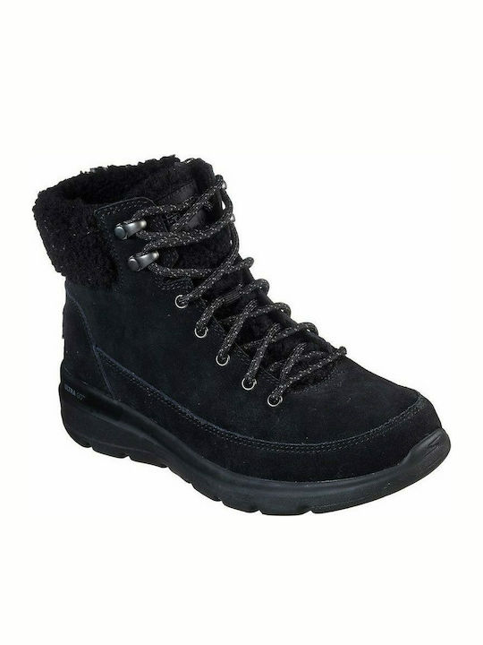 Skechers On the GO Glacial Ultra Suede Women's Ankle Boots Black