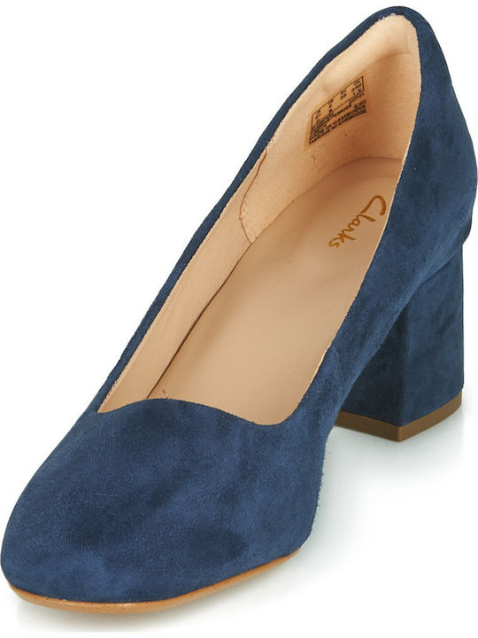 Sheer Rose 2 Suede Γόβες Navy Μπλε