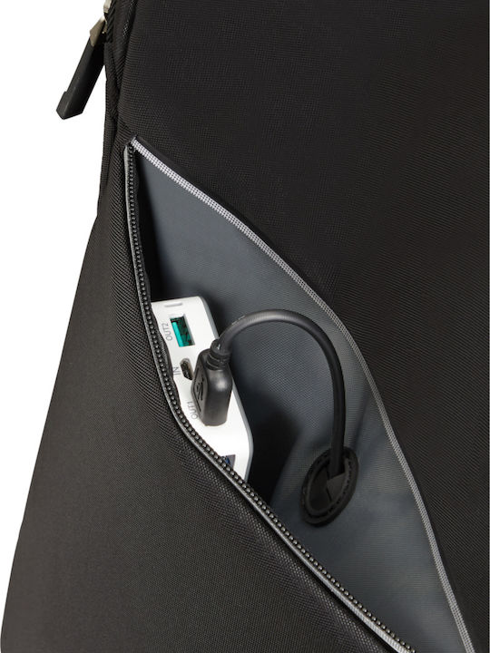 Samsonite Litepoint Wasserdichte Laptoptasche 17.3 mit Rollen mit USB-Anschluss in Schwarz