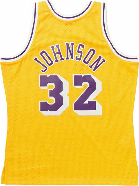 Mitchell & Ness Lakers Johnson 32 SMJYGS18175-LALLTGD84EJH Jersey Aussehen Basketball