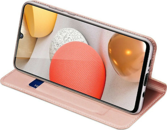 Dux Ducis Skin Pro Book Δερματίνης Ροζ Χρυσό (Galaxy A42)