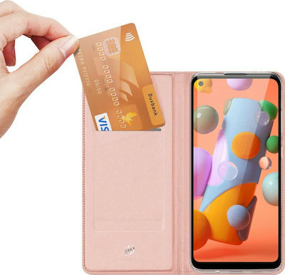 Dux Ducis Skin Pro Synthetic Leather Book Pink (Galaxy M11)