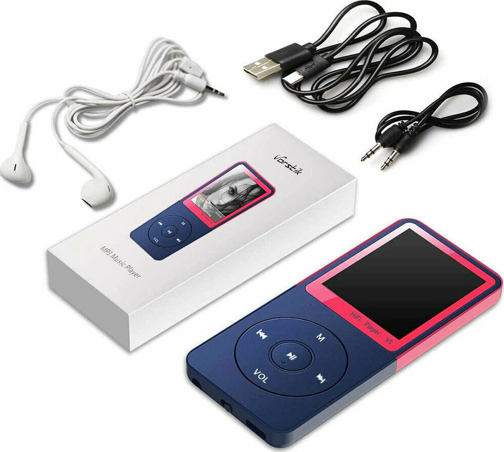 Vorstik MP3 Player (64GB) με Οθόνη TFT 1.8" Μωβ Skroutz.gr