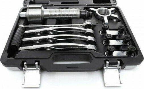 Kraft & Dele Puller Set for Bearings 9pcs with 5T crank in a suitcase