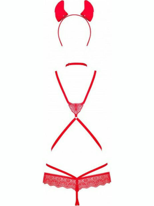 Obsessive Sexy Bodysuit Red