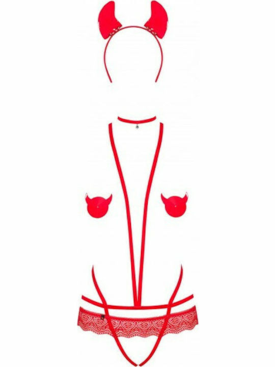 Obsessive Sexy Bodysuit Red
