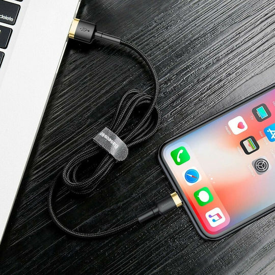 Baseus Cafule IP Edition Braided USB-A to Lightning Cable Black 2m (CALKLF-CV1)