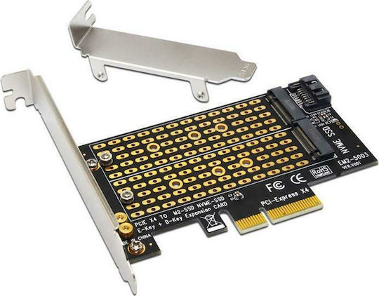 Powertech M.2 Key M&B NVMe към PCIe x4 (TOOL-0049)