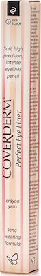 Coverderm Perfect Eye Liner Дълготраен Очен молив 01 Rich Black