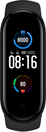 Xiaomi Mi Smart Band 5 Wasserdicht mit Pulsmesser Schwarz Schwarz