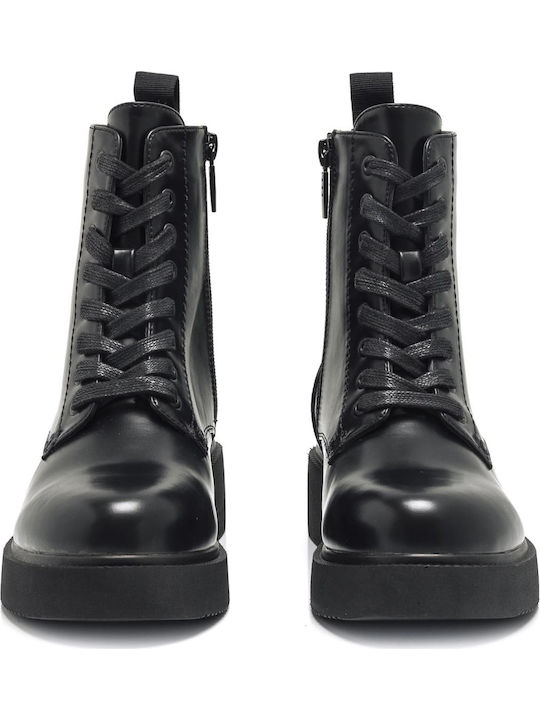 Women's Ankle Boots with Medium Heel Black