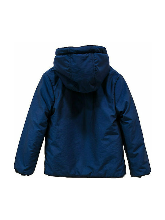 Boy's jacket with hood blue Petit