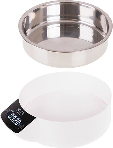 Adler Digital Kitchen Scale with Bucket up to 5kg White