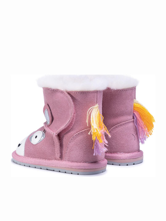 Emu Australia Βρεφικά Μποτάκια Αγκαλιάς Ροζ Magical Unicorn Walker