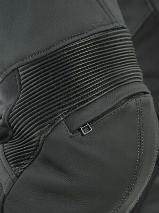 Dainese Pony 3 Men's 4 Season Leather Motorcycle Pants Black
