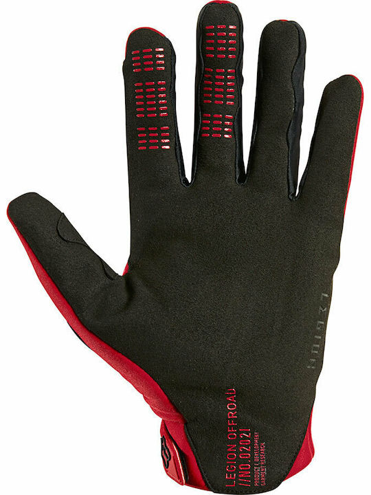 Fox Legion Thermo Glove Χειμερινά Ανδρικά Γάντια Μotocross Κόκκινα