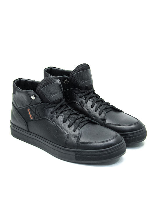 Leather Black Men's Boots