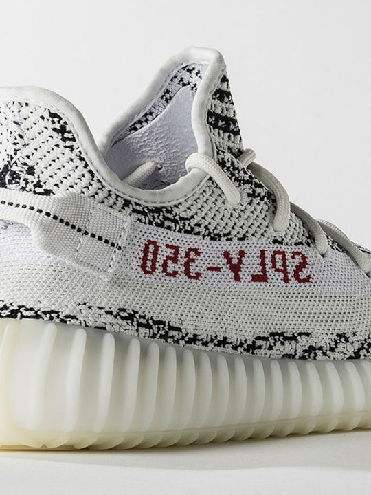 yeezy white black red