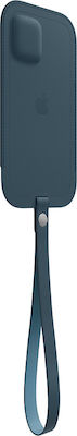 Apple Leather Sleeve with MagSafe 360 Vollschutz Leder Blau (iPhone 12 / 12 Pro) MHYD3ZM/A