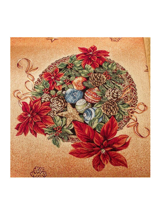 Teoran Pine Christmas Fabric Tablecloth Ornament L220xW140cm