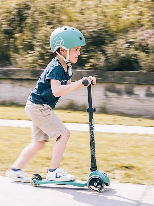Scoot & Ride Kids' Helmet for City Bike Green with LED Light
