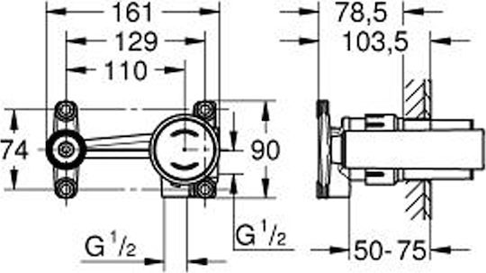 Grohe Μηχανισμός Μπαταρίας 23429000