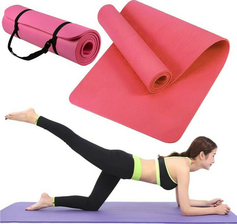 Workout Mat Pink (181cm x 63cm x 1cm) Skroutz.gr
