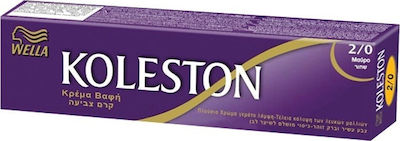 Wella Koleston Hair Dye 2/0 Black 60ml