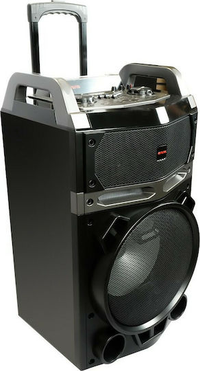 Aiwa Ηχείο Karaoke με Ασύρματο Μικρόφωνο και Εφέ Φωτισμού KBTUS-700 Μαύρο