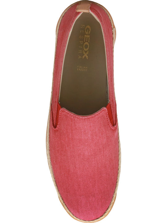 Mondello Stoff Herren Espadrilles in Rot Farbe