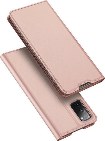Dux Ducis Skin Pro Book Synthetic Leather Rose Gold (Galaxy S20 FE)