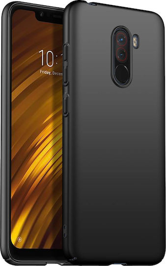 Hurtel Poco F1 Matte Back Cover Σιλικόνης 1.2mm Μαύρο (Pocophone F1)