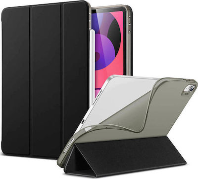 ESR Rebound Flip Cover Σιλικόνης / Δερματίνης Black (iPad Air 2020/2022)