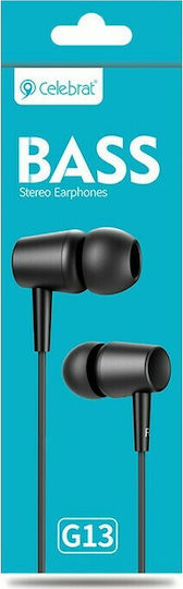Celebrat G13 In-ear Handsfree with 3.5mm Connector Black