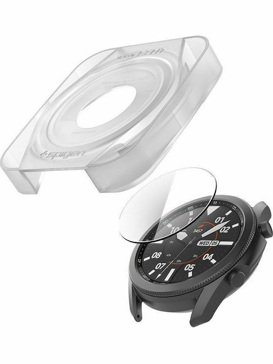 Spigen GLAS.tR EZ Fit Screen Protector for the Galaxy Watch 3 45mm 2pcs AGL01843
