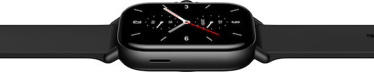 Amazfit GTS 2 Aluminium 43mm Αδιάβροχο Smartwatch με Παλμογράφο (Midnight Black)